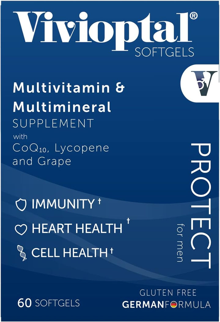 Vivioptal para hombres, 30 cápsulas, CoQ10, licopeno y resveratrol,...
