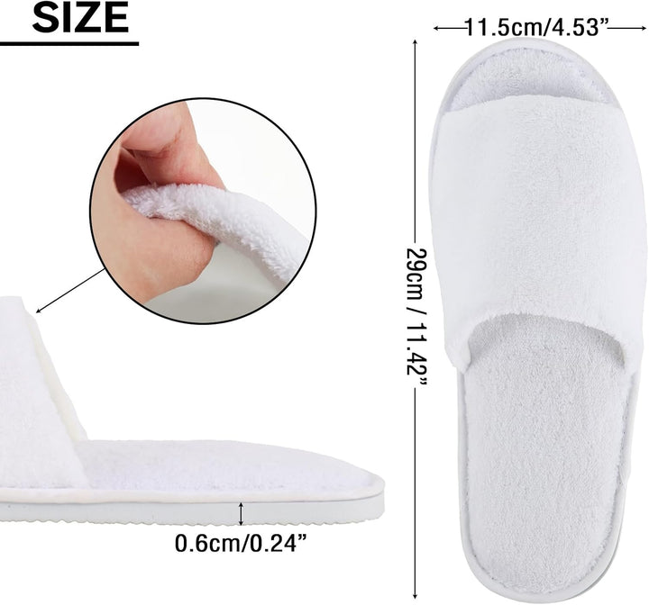 QatmMkt - 10 pares de pantuflas desechables unisex para invitados,...