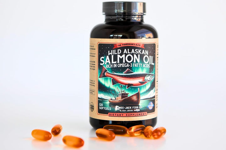 Suplemento Omega 3 de aceite de pescado de salmón salvaje de Alaska...