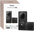Aqara Smart Doorbell Camera G410 con Chime, HomeKit Secure Video, negro