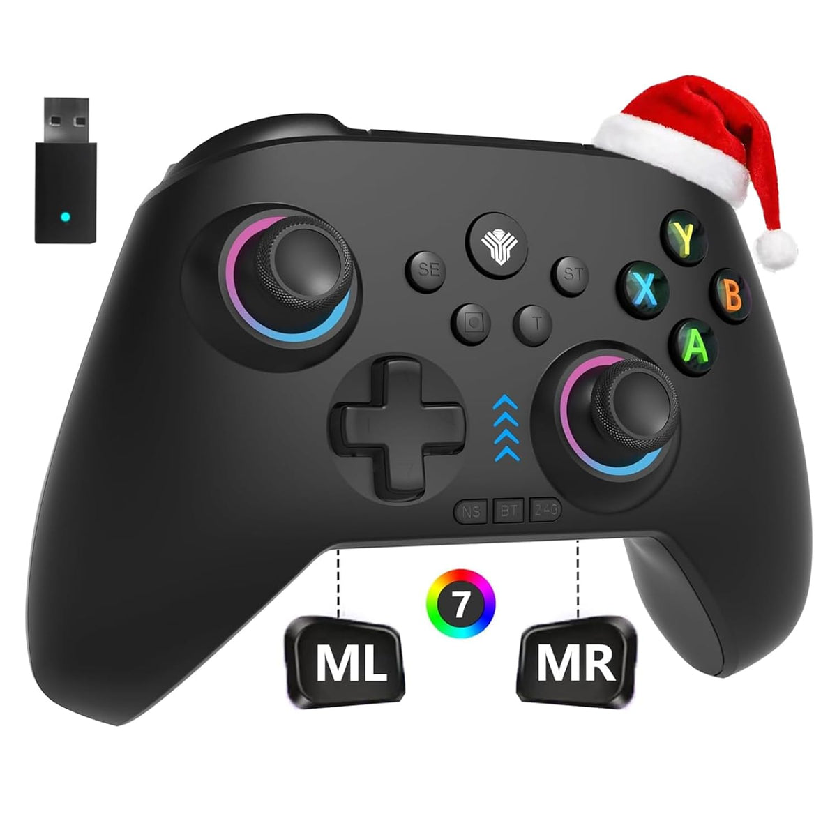 YUYIU Controlador Inalámbrico para Juegos para PC, Switch, Steam Deck, Android, iOS