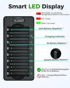 Baterías recargables AA con cargador