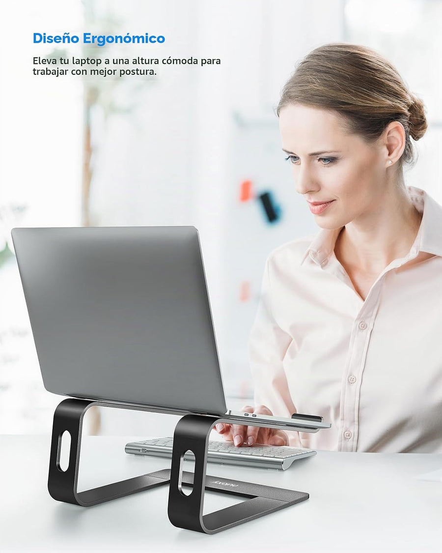 Nulaxy - Soporte para laptop, soporte de computadora de aluminio er...