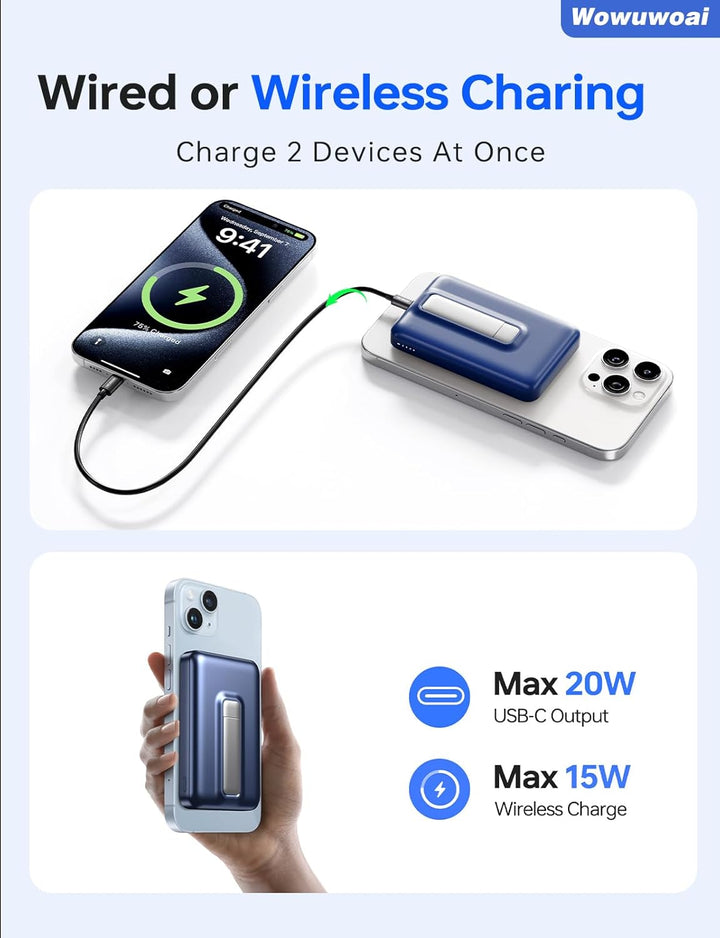 Cargador portátil Magsafe, banco de energía inalámbrico de 10000 mA...