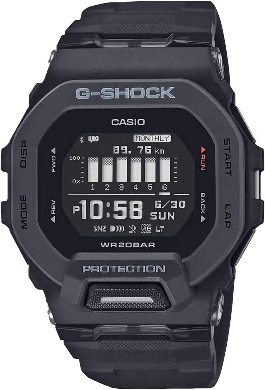 G-Shock Reloj GBD200 para Hombre con Caja Cuadrada Negra