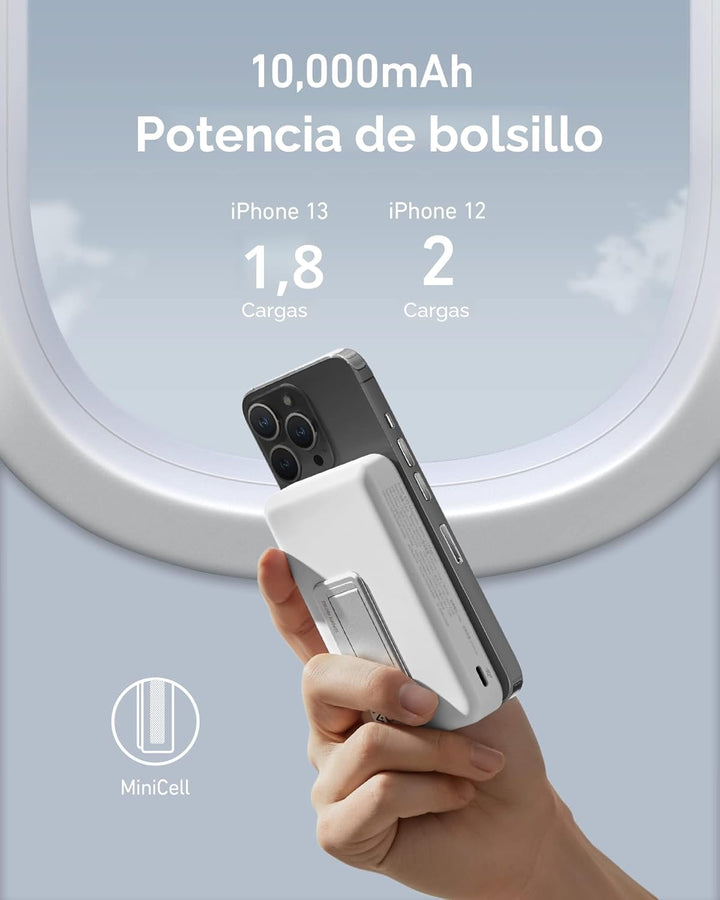 Anker 633 Batería magnética, cargador portátil inalámbrico plegable...