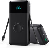Cargador portátil de 40800mAh para iPhone con cable incorporado y c...