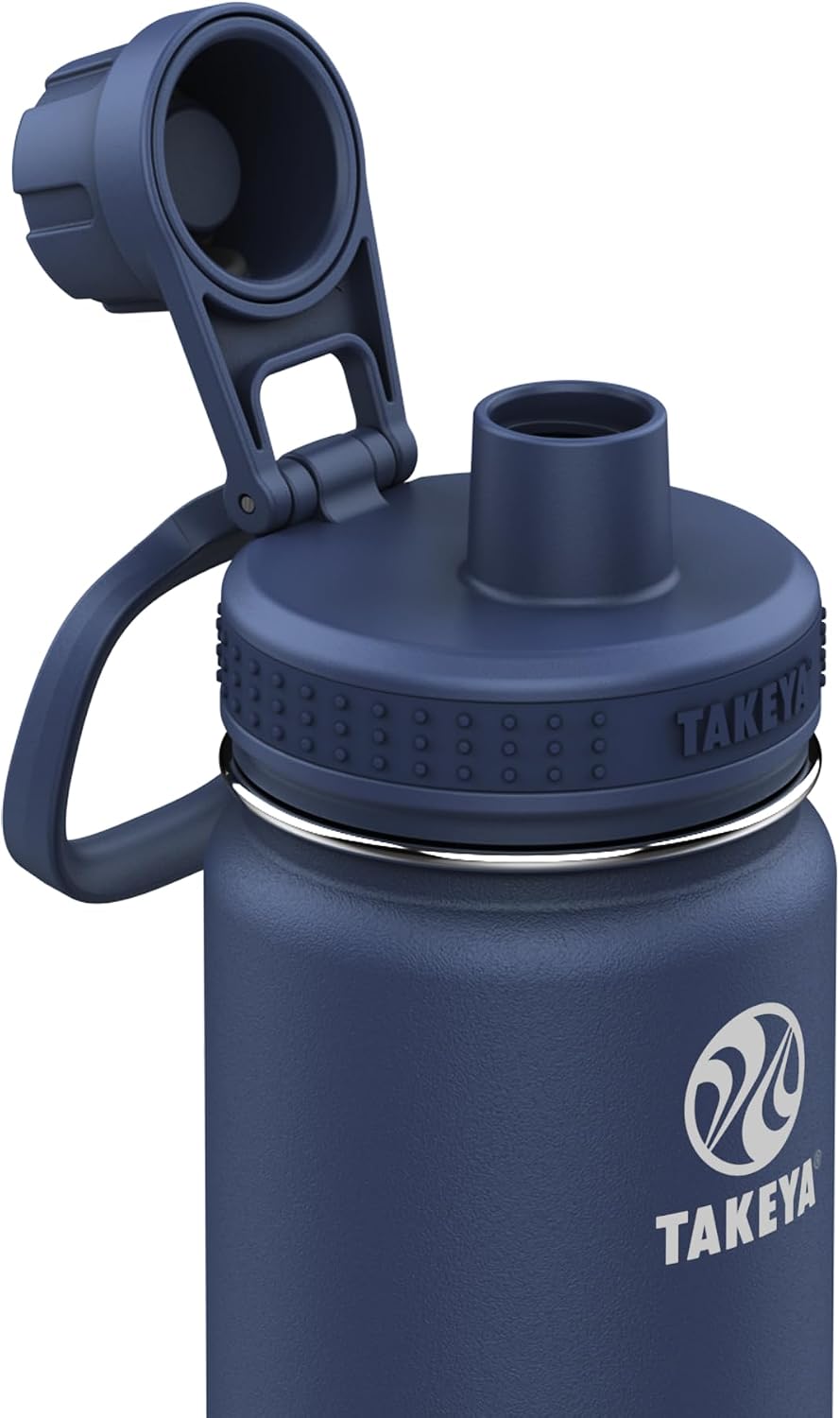 Takeya Actives - Botella de agua de acero inoxidable, tapa de boquilla aislada, mantiene las bebidas frías 24 horas, a prueba de fugas, duradera, apta para lavavajillas, ideal para gimnasio, viajes