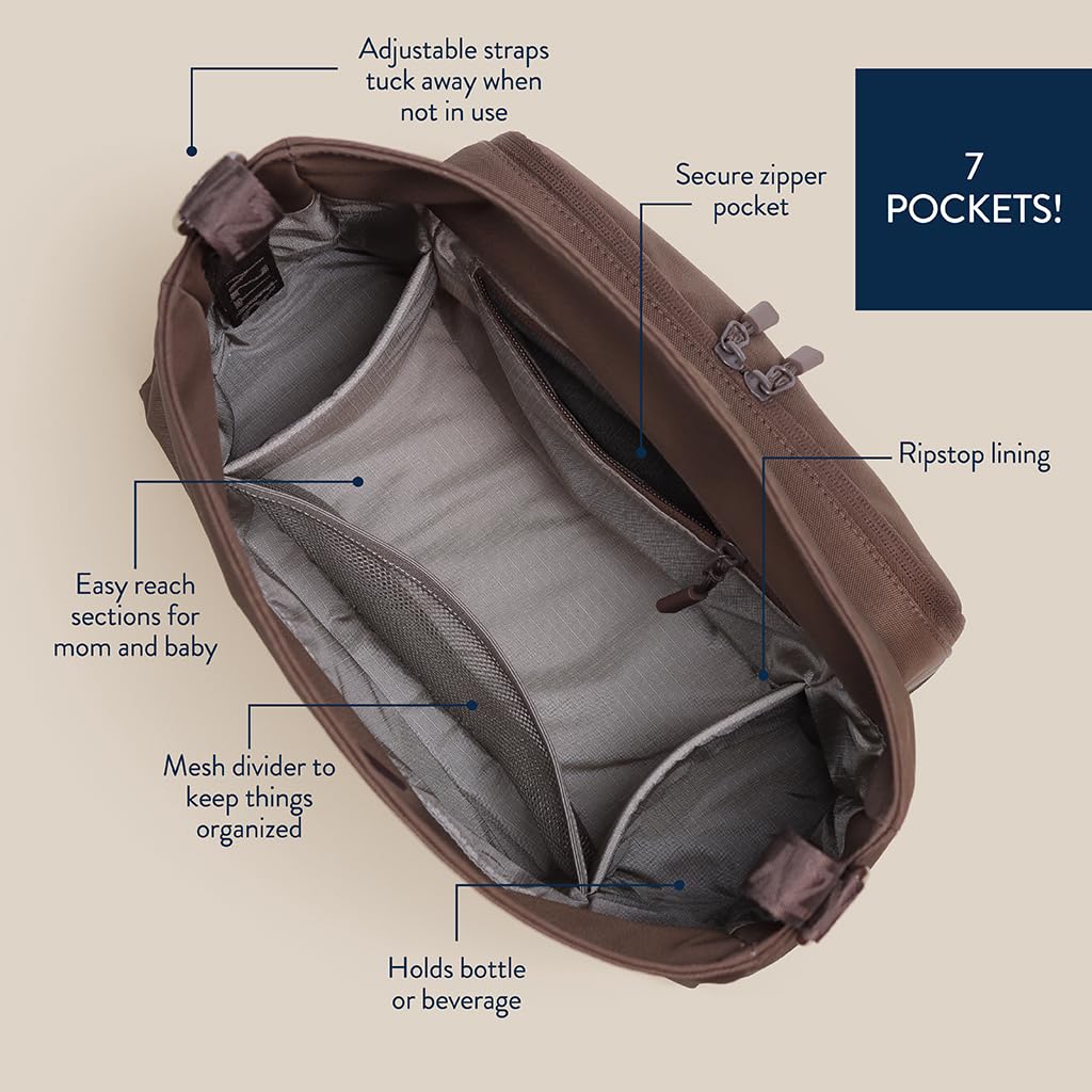 Itzy Ritzy Belong Cargo Caddy Organizador de cochecito y bolsa cruzada