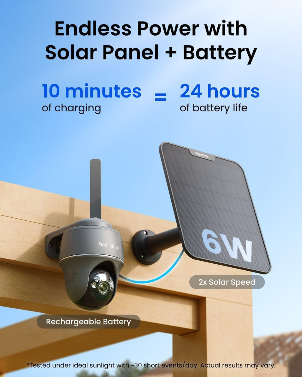 REOLINK Cámaras de seguridad solares 4K al aire libre, cámara celular 4G