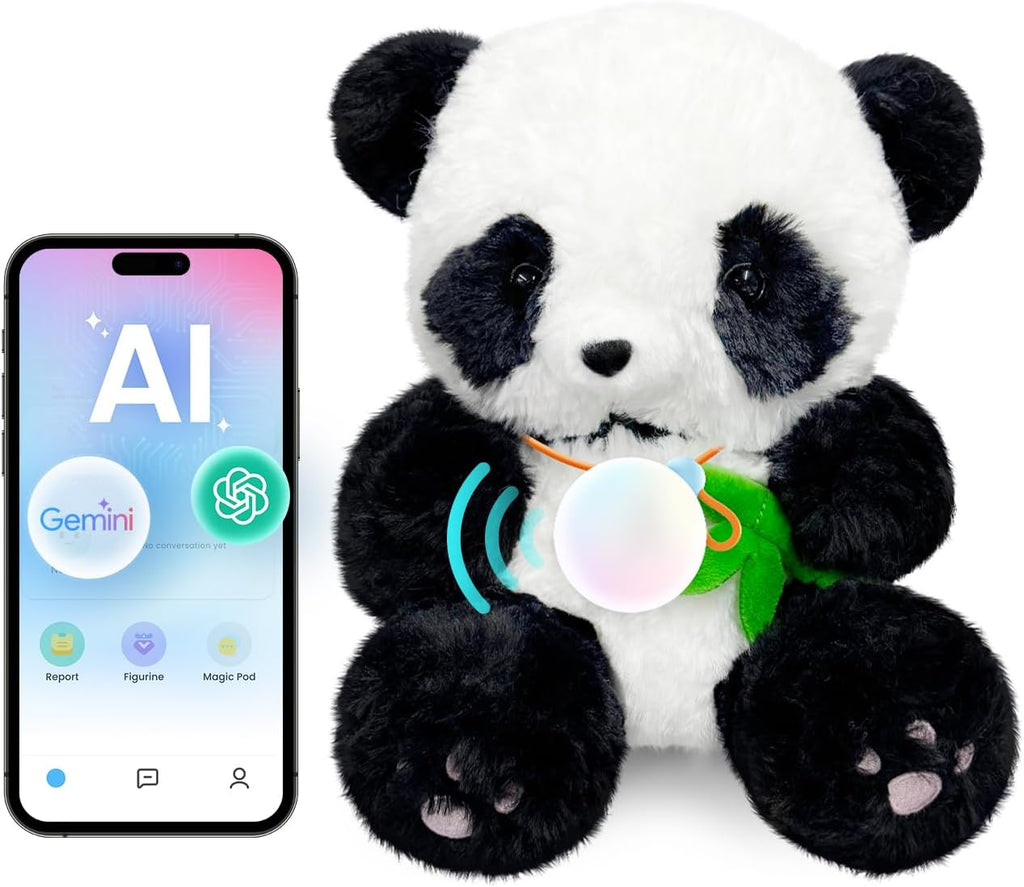 Juguetes de IA para niños, panda interactivo de peluche para niños