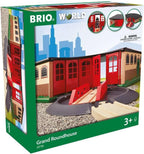 Brio World - 33736 Grand Roundhouse | Accesorio de tren de juguete de 2 piezas para niños a partir de 3 años