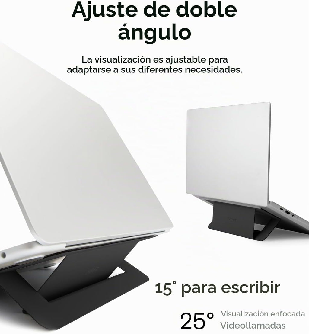 MOFT Soporte adhesivo para laptop Airflow, elevador delgado y portátil para