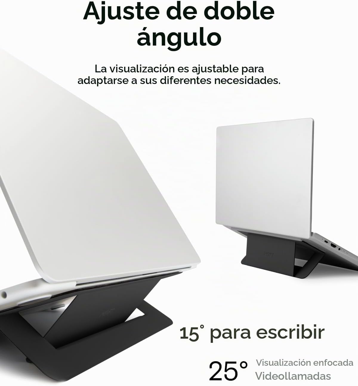 MOFT Soporte adhesivo para laptop Airflow, elevador delgado y portátil para