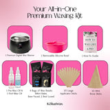 KoluaWax Kit de Cera Premium para Mujeres - Apto para Principiantes...