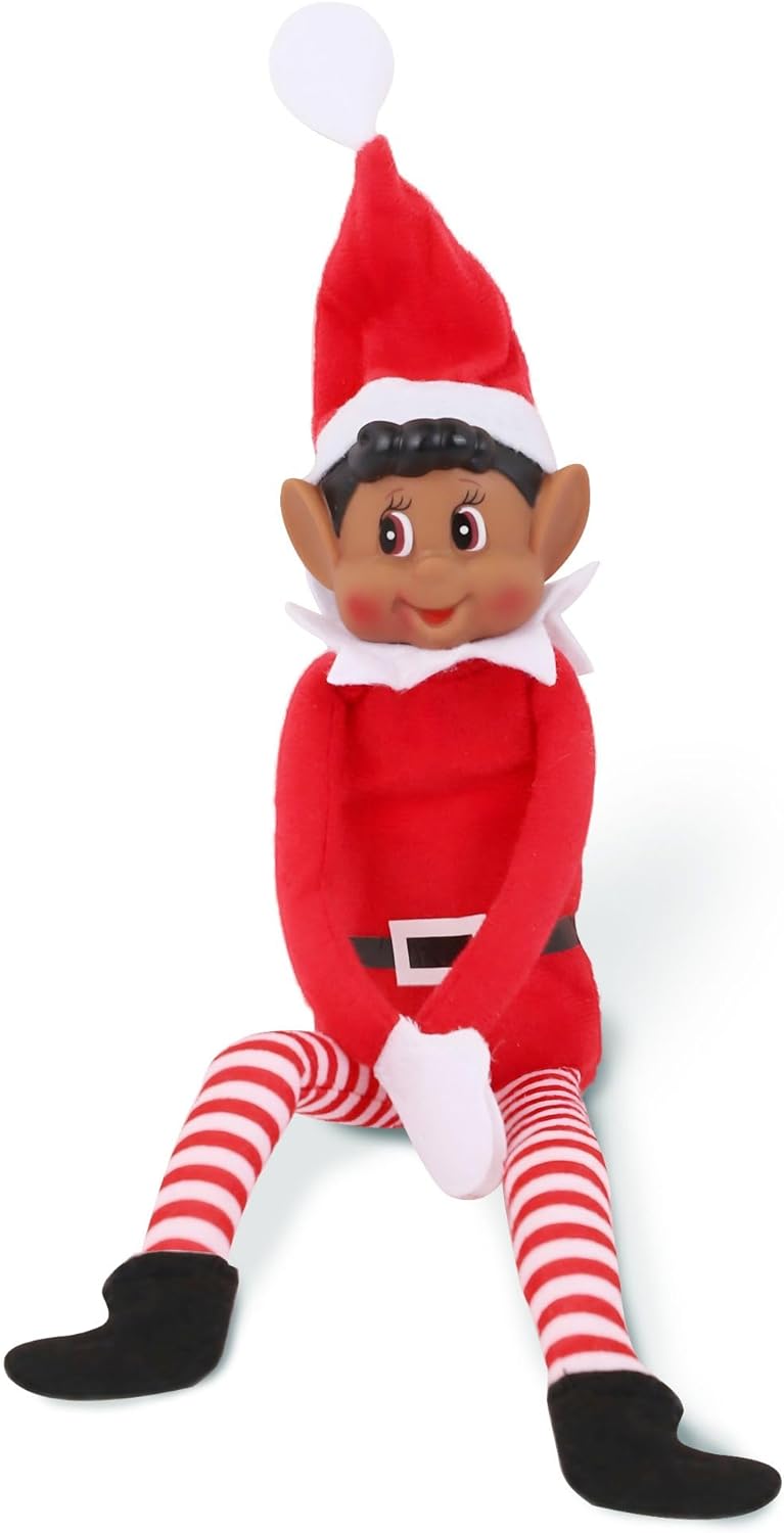 Peluche de elfo navideño que se comporta mal muñeca larga