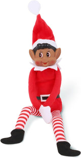 Peluche de elfo navideño que se comporta mal muñeca larga