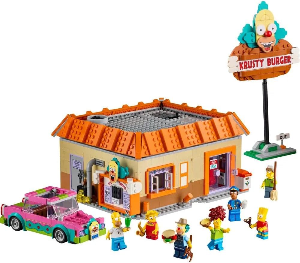 LEGO Icons Los Simpsons: Krusty Burger, Kit de Construcción para De...