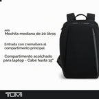 TUMI Axis Mochila mediana de 20 litros, se adapta a portátiles de hasta 15