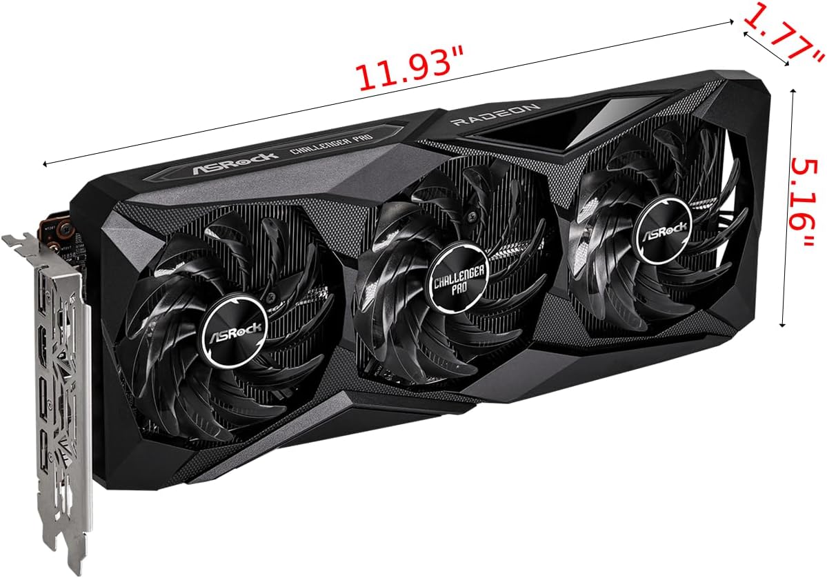 ASRock Radeon RX 7600 Challenger Pro 8GB OC, AMD RDNA 3, 8GB GDDR6,...