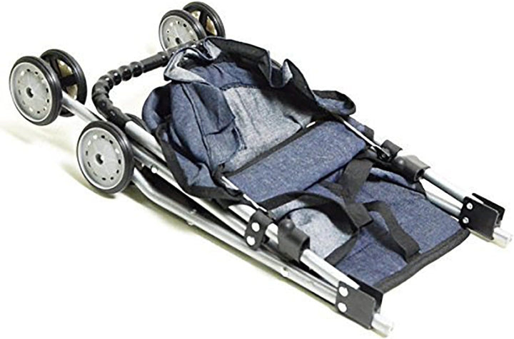 Mi primer carriola para muñecas Denim para bebé muñeca