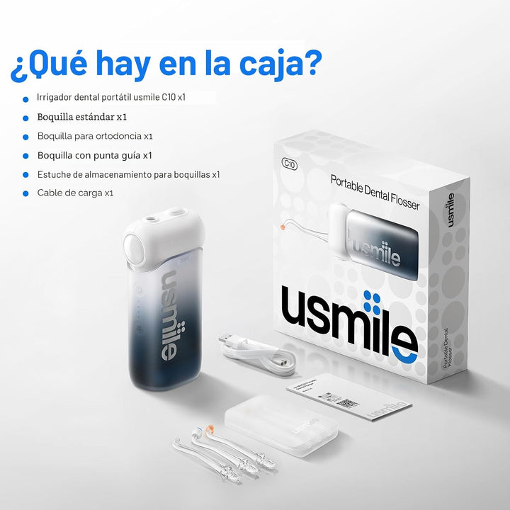 usmile C10 Hilo Dental Portátil \u2013 Apto para viajes, batería de...