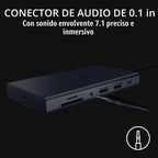 Razer Estación de carga de viaje USB-C Dock de 11 puertos para Windows, Mac