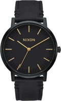 Nixon Porter Leather A1058 Reloj de pulsera para hombre resistente al agua 50m (correa de cuero de 20-18mm / 0.70-0.78 pulgadas y esfera de reloj de 40mm / 1.5 pulgadas)