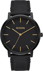 Nixon Porter Leather A1058 Reloj de pulsera para hombre resistente al agua 50m (correa de cuero de 20-18mm / 0.70-0.78 pulgadas y esfera de reloj de 40mm / 1.5 pulgadas)