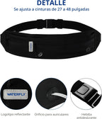 WATERFLY Cangurera para correr con cinturón para hombre: cinturón de