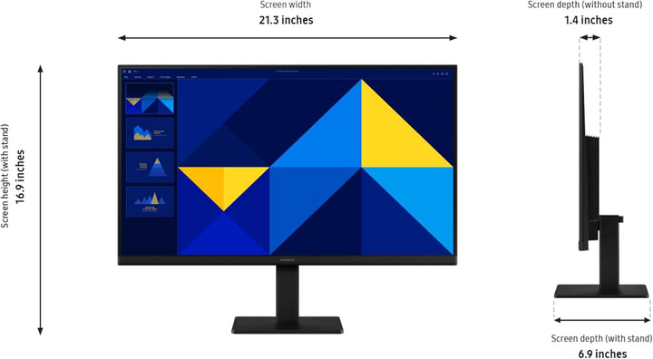 Samsung - Monitor esencial de 24" (S30GD) con panel IPS y sopor...
