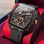 OLEVS Relojes para Hombre Casual Lujo Cara Grande Cronógrafo Multifuncional Relojes de Hombre Correa de Silicona/Nylon Duradera 3 ATM Resistente al Agua Reloj de Hombre Fecha Fase Lunar Reloj
