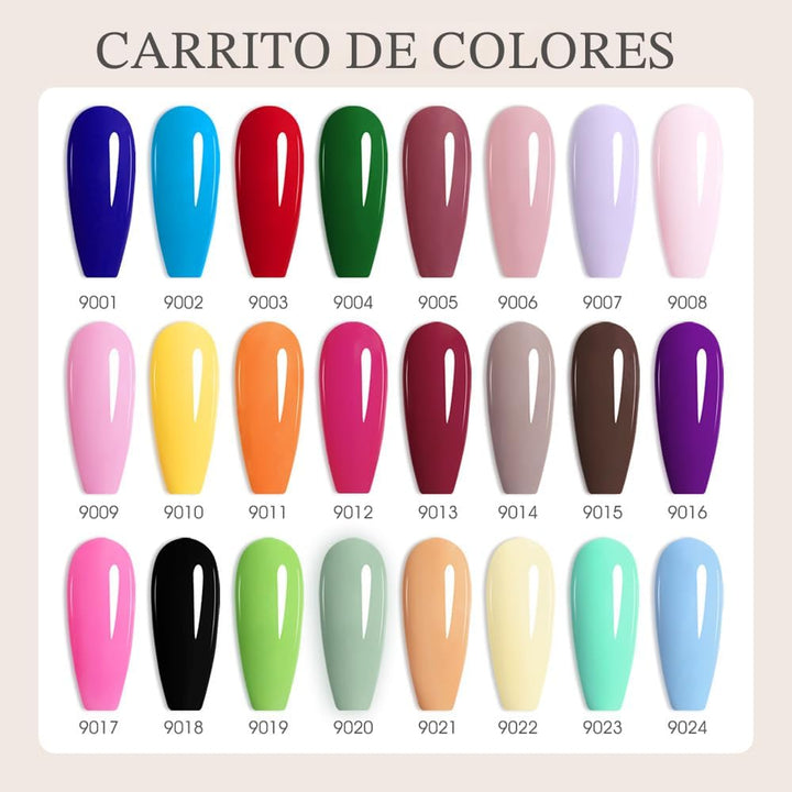 CANNI CC1 - Juego de 30 unidades de esmalte de uñas en gel sin hema...