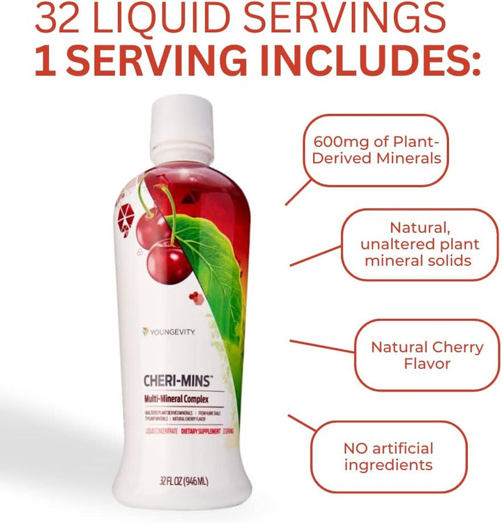 Youngevity Cheri-Mins™ Minerales líquidos derivados de plantas, fór...