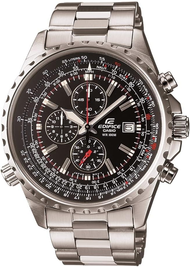 Casio EF527D-1AV "Edifice" Reloj multifunción de acero inoxidable para hombre
