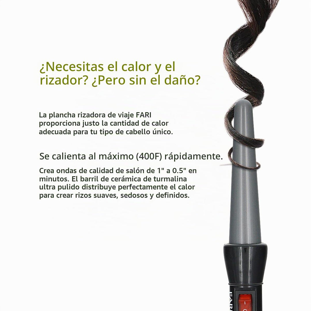 FARI Kit de rizador de pelo de viaje y mini plancha plana 2 en 1, j...