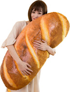 Levenkeness - Almohada en forma de pan 3D, suave almohada de simulación de pan con forma de hogaza de tostada con mantequilla, juguete de peluche para decoración del hogar, 31.4 pulgadas