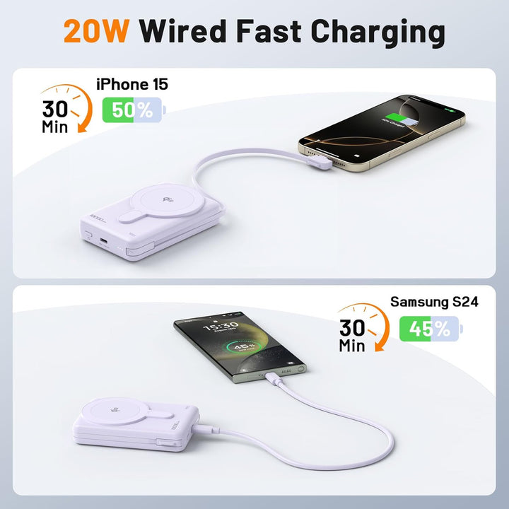 Cargador portátil Magsafe, batería de 10000 mAh, banco de energía m...