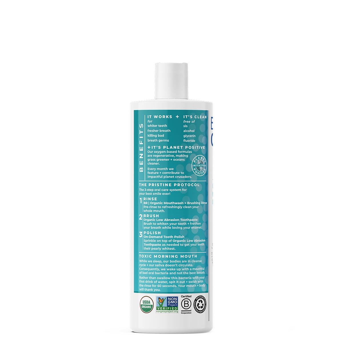 Essential Oxygen Enjuague de cepillado orgánico certificado BR, enj...