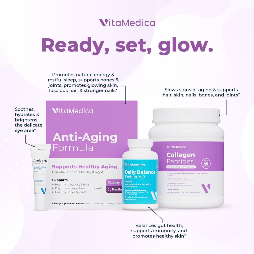 VitaMedica Paquetes multivitamínicos de fórmula antienvejecimiento...