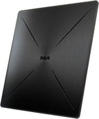 Antena HDTV plana amplificada para interiores RCA - Recepción multidireccional VHF y UHF, 4K/8K, 1080P, alcance de 40 millas - ANT1360E
