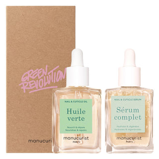 Manucurist Duo Nail Care Set - Huile Verte Green Oil y suero comple...