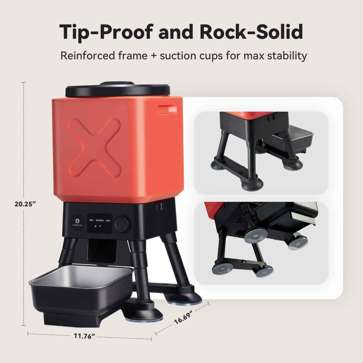 Comedero automático para perros de 14 litros para razas grandes, capacidad extragrande, antibloqueo, dispensador automático de alimentos para perros, fuente de alimentación doble, cuenco de acero