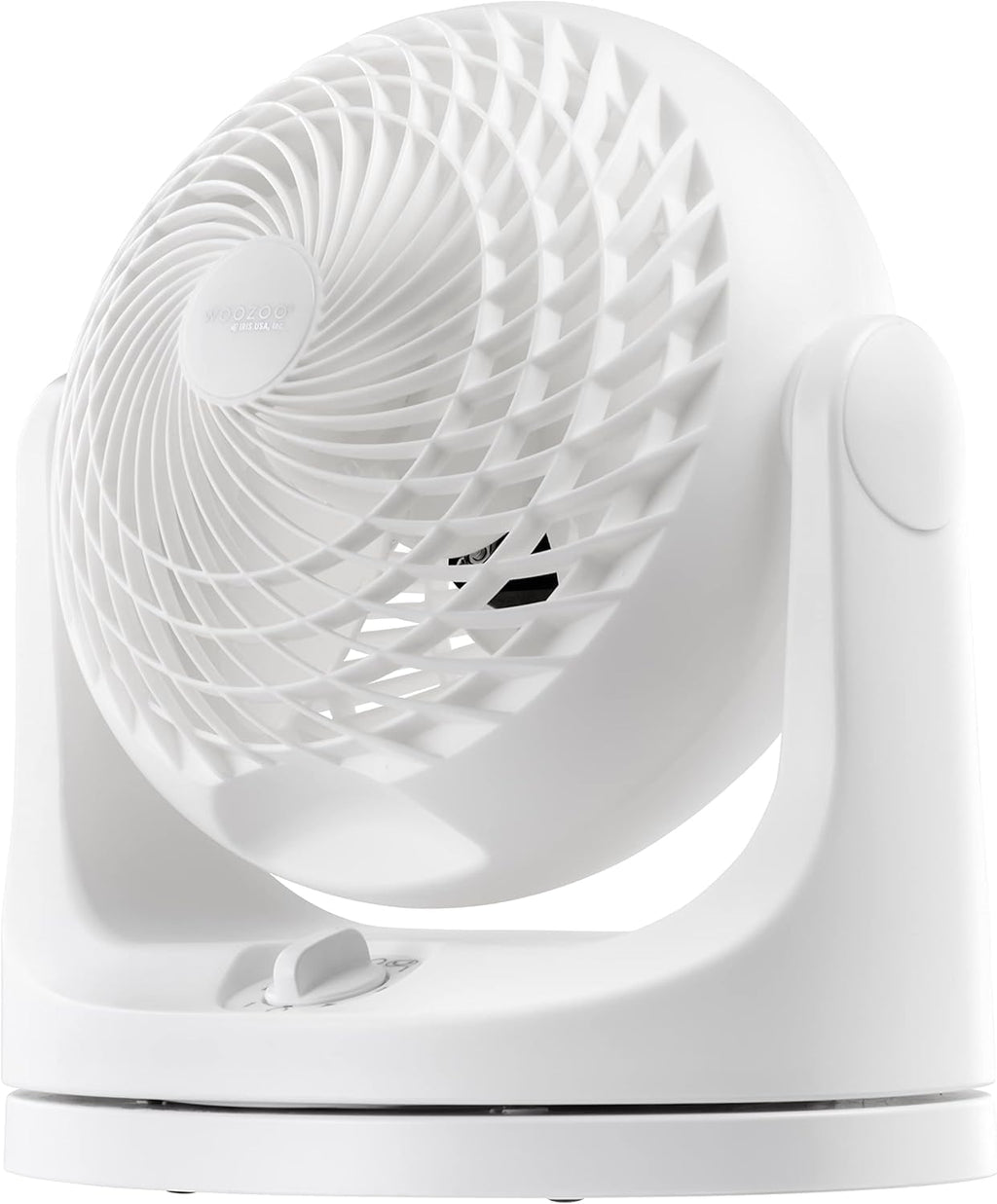 IRIS USA WOOZOO Ventilador de escritorio mediano, oscilante, inclin...