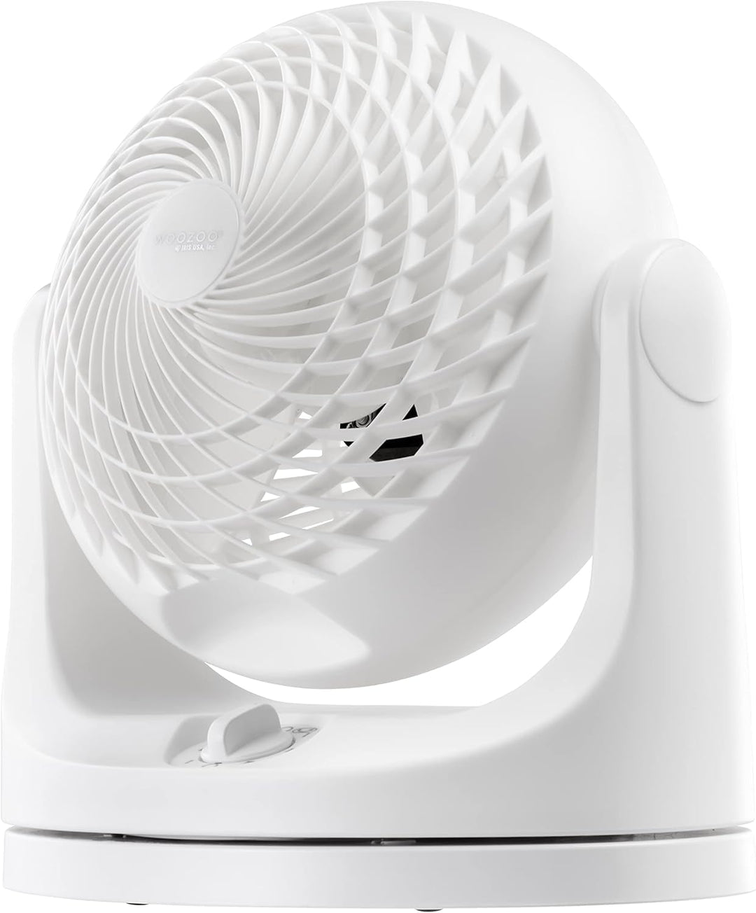 IRIS USA WOOZOO Ventilador de escritorio mediano, oscilante, inclin...