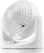 IRIS USA WOOZOO Ventilador de escritorio mediano, oscilante, inclin...