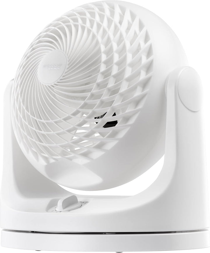 IRIS USA WOOZOO Ventilador de escritorio mediano, oscilante, inclin...