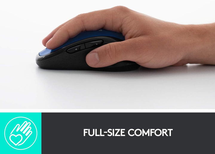 Logitech M510 - Mouse inalámbrico para computador Forma cómoda con...