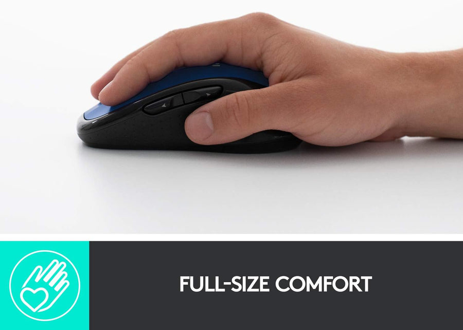 Logitech M510 - Mouse inalámbrico para computador Forma cómoda con...