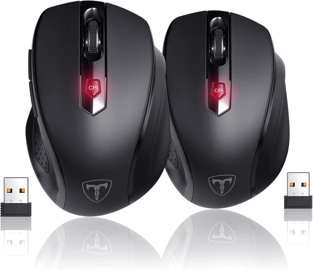 HOTWEEMS D-09 - Mouse inalámbrico para computadora portátil, Ergo G...